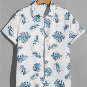 Men’s summer button down shirt